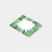 Post-it® Jungle palmier feuille sauvage vert floral (Incliné)