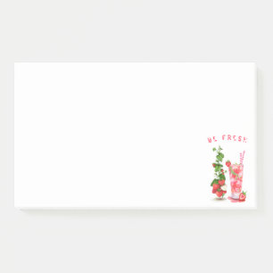 Post-it® Jus de fraise frais Boisson Cool - Fruits d'été