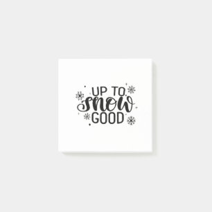 Post-it® Jusqu'à neige bonne drôle de Noël Hiver Flocon de
