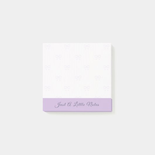 Post-it® Just A Little Note Lilac Bow Watermark (Devant)