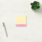 Post-it® Just A Little Note Pink Bow Watermark On Yellow (Bureau)