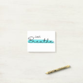 Post-it® Just Breathe (Sur un bureau)