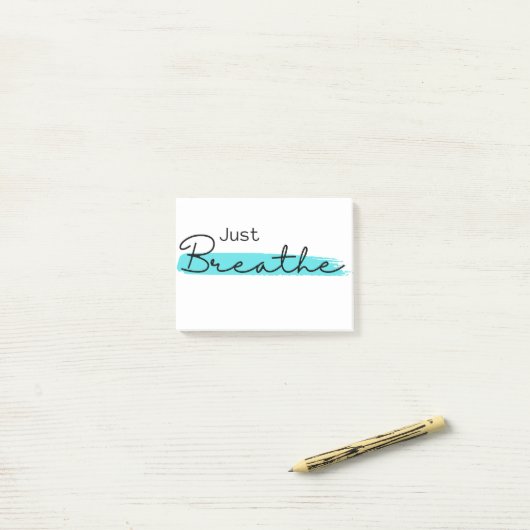 Post-it® Just Breathe (Sur un bureau)