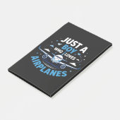 Post-it® Juste un garçon qui aime les avions (Incliné)