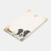 Post-it® Juste une note Border Collie (Incliné)