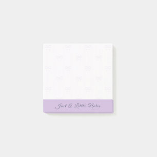 Post-it® Juste une petite note Filigrane à ruban lilas