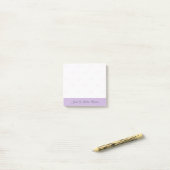 Post-it® Juste une petite note Filigrane à ruban lilas (Sur un bureau)