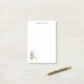 Post-it® K Monogramme Floral Post-it Notes (Sur un bureau)