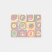 Post-it® Kandinsky Farbstudie Cercles Carré Quadrate Art (Devant)