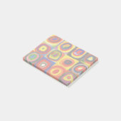 Post-it® Kandinsky Farbstudie Cercles Carré Quadrate Art (Incliné)
