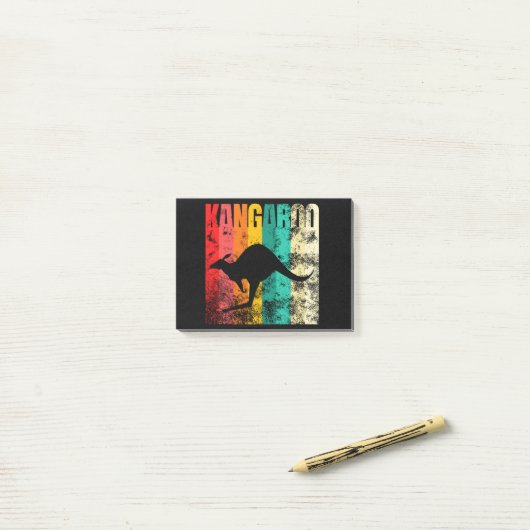 Post-it® Kangaroo Retro (Sur un bureau)