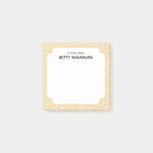 Post-it® Karakusa Jaune Motif japonais de vigne