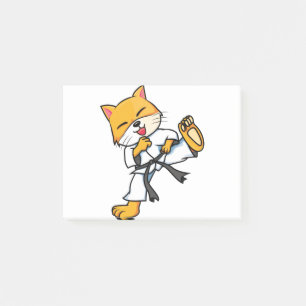 Post-it® Karate Cat Cartoon Drôle