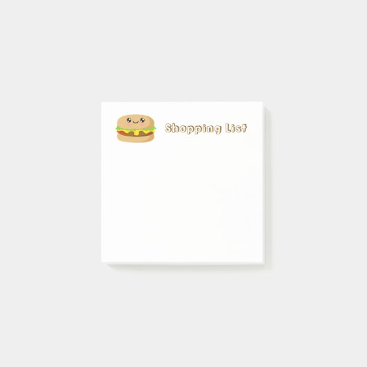 Post-it® Kawaii Burger (Devant)