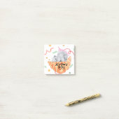 Post-it® Kawaii Cat & Croissant – Harajuku Aesthetic (Sur un bureau)