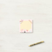 Post-it®  kawaii chat kitty pastel amoureux meow kitten c (Sur un bureau)