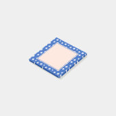 Post-it® kawaii japonais prune floral bleu (Incliné)