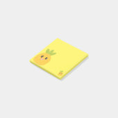 Post-it® Kawaii jaune d'ananas (Incliné)