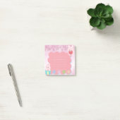 Post-it® Kawaii mignon ours rose pourpre (Bureau)