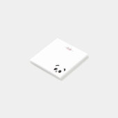 Post-it® Kawaii panda ours monogramme personnalisé (Incliné)