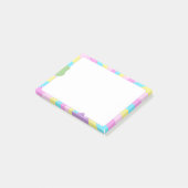 Post-it® Kawaii Pastel Retro Sunburst Aesthetic  (Incliné)