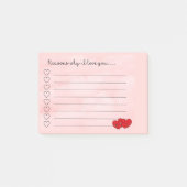 Post-it® Kawaii raisons je t'aime message mignon (Devant)