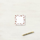 Post-it® Kawaii Sloth Cupid Motif (Sur un bureau)