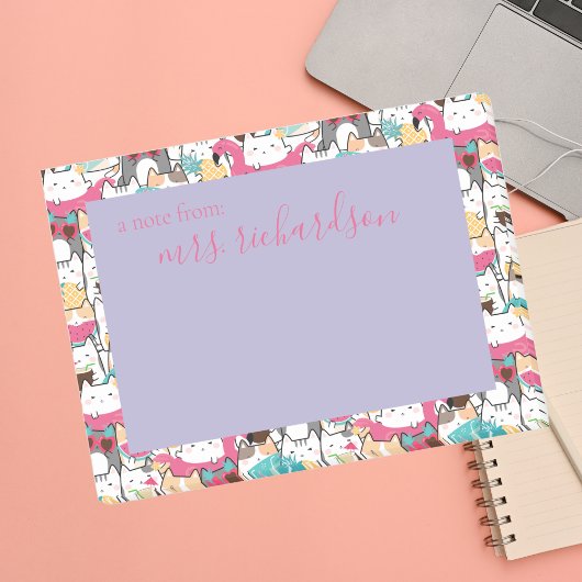 Post-it® Kawaii Summer Cute Kitty Cats