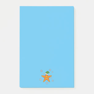 Post-it® Kawaii Xmas Starfish sur Blue Buffalo Motif