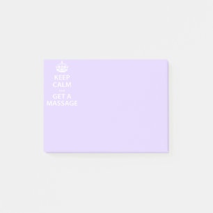 Post-it® Keep Calm and Get a massage