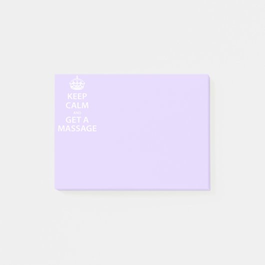 Post-it® Keep Calm and Get a massage (Devant)