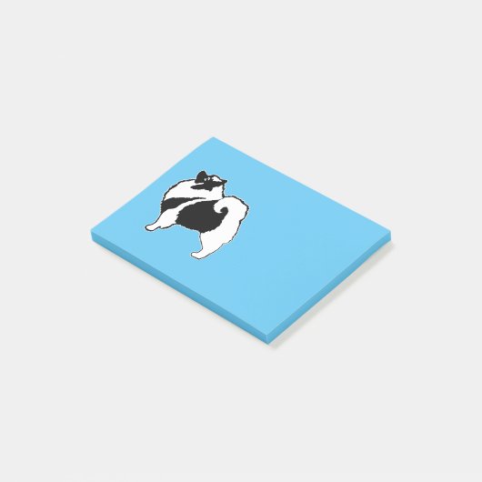 Post-it® Keeshond Graphics - Cute Original Chig Art (Incliné)