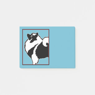Post-it® Keeshond Graphics - Cute Original Chig Art