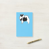 Post-it® Keeshond Graphics - Cute Original Chig Art (Sur un bureau)