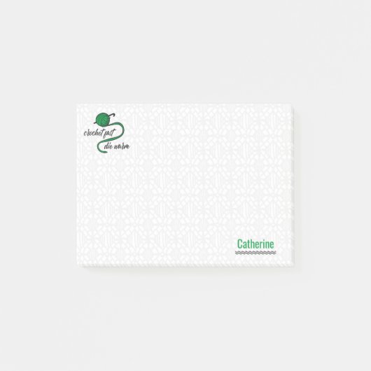 Post-it® Kelly Green Crochet Fast, Die Warm (Devant)