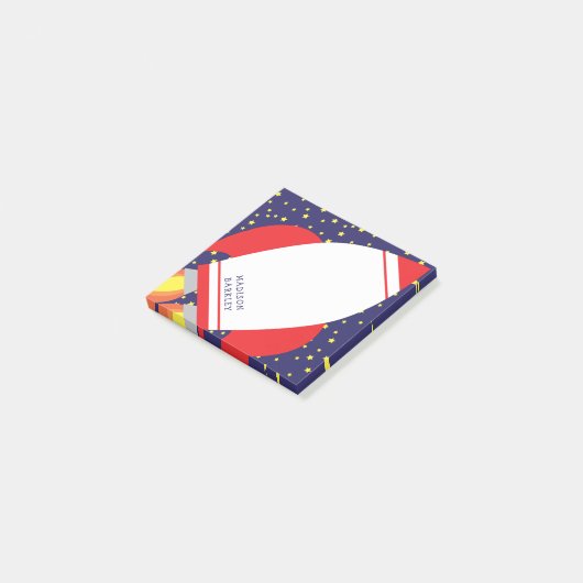 Post-it® Kids Rocket Ship Outer Space Cuve (Incliné)