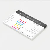 Post-it® Kids Weekly Chores Post-It Notes (Incliné)