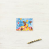 Post-it® KidsArt pour CHOC - Leaves automne Ours (Sur un bureau)