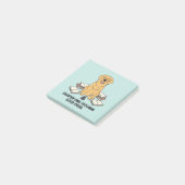 Post-it® Kind Scholar Golden Retriever Bookish Yellow Art (Incliné)