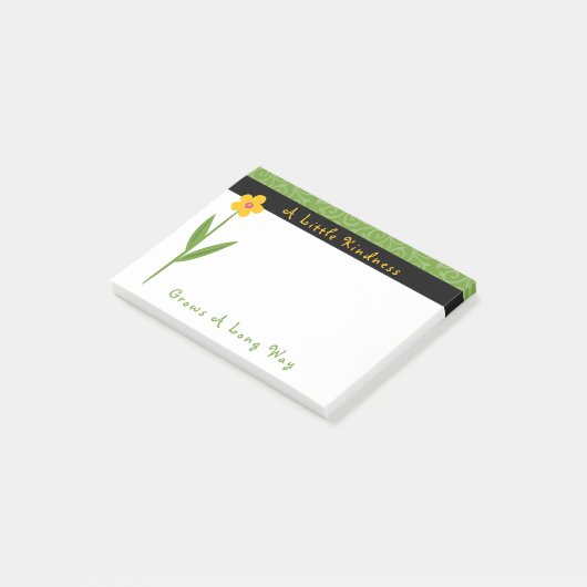 Post-it® Kindness Grows Flowers Inspirationnel 4 X 3 (Incliné)
