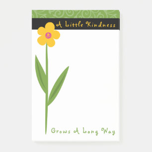 Post-it® Kindness Grows Flowers Inspirationnel 4 X 6