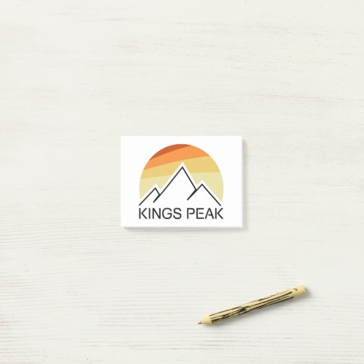 Post-it® Kings Peak Utah Retro (Sur un bureau)