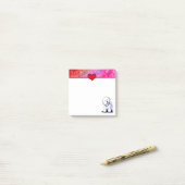 Post-it® KiniArt Bichon Frise  (Sur un bureau)