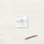 Post-it® KiniArt Bichon Frise Plage (Sur un bureau)
