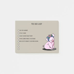 Post-it® KiniArt Little Piggies Note Pad