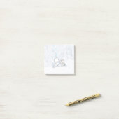 Post-it® KiniArt Notes sur les terriers d'hiver (Sur un bureau)