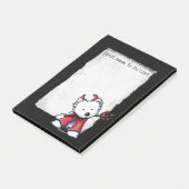 Post-it® KiniArt Westie Devil Post-It Notes (Incliné)