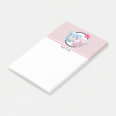 Post-it® Kissing Bears mignon et Kawaii (Incliné)