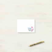Post-it® Kissing Bears mignon et Kawaii (Sur un bureau)