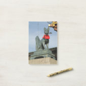 Post-it® Kitsune キ ツ ネ (Fox) avec clé dans la bouche (Sur un bureau)